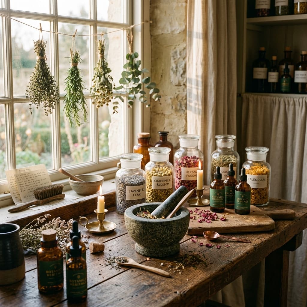 Our apothecary workspace