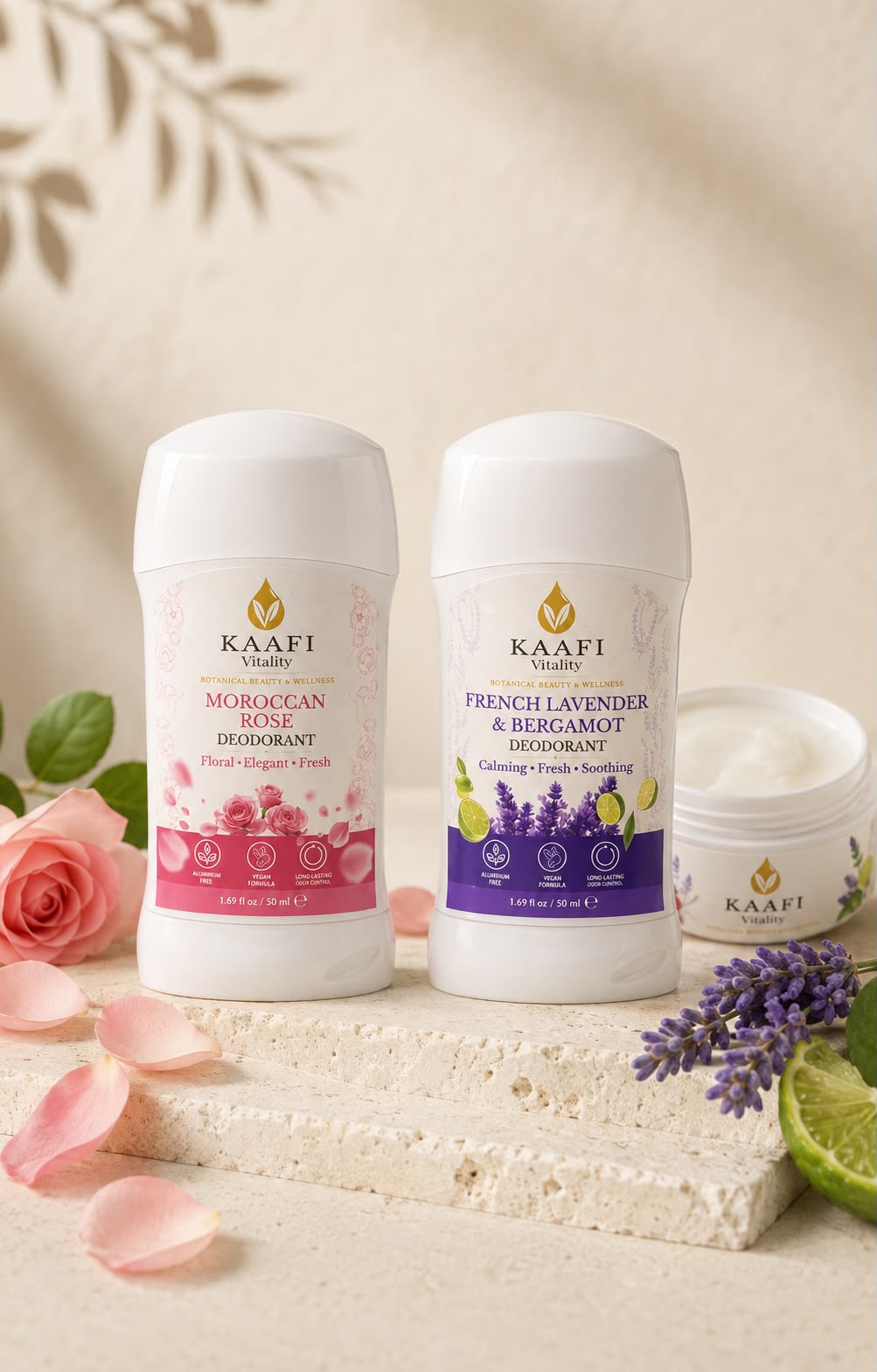KAAFI Vitality Moroccan Rose Deodorant 50ml – Floral Elegant Fresh