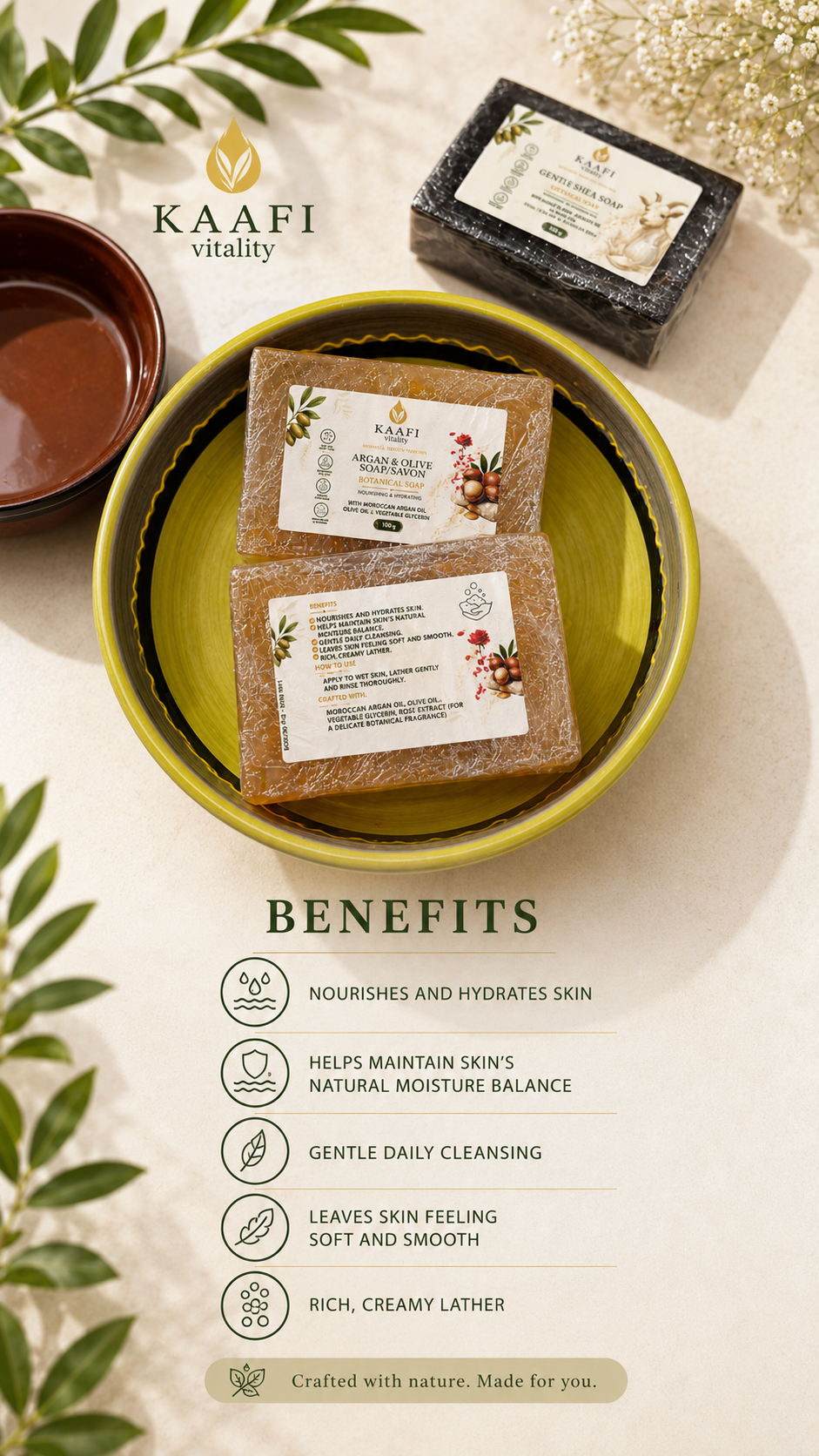 Argan & Olive Oil Soap 100g
