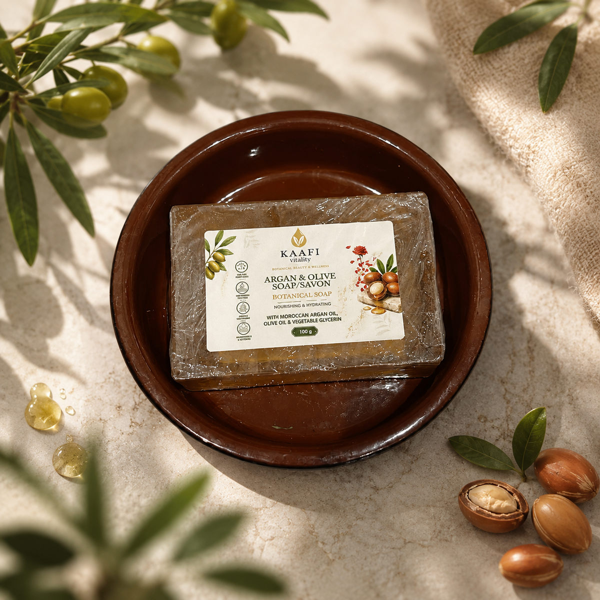 Argan & Olive Oil Soap Bundle (2 x 100g)