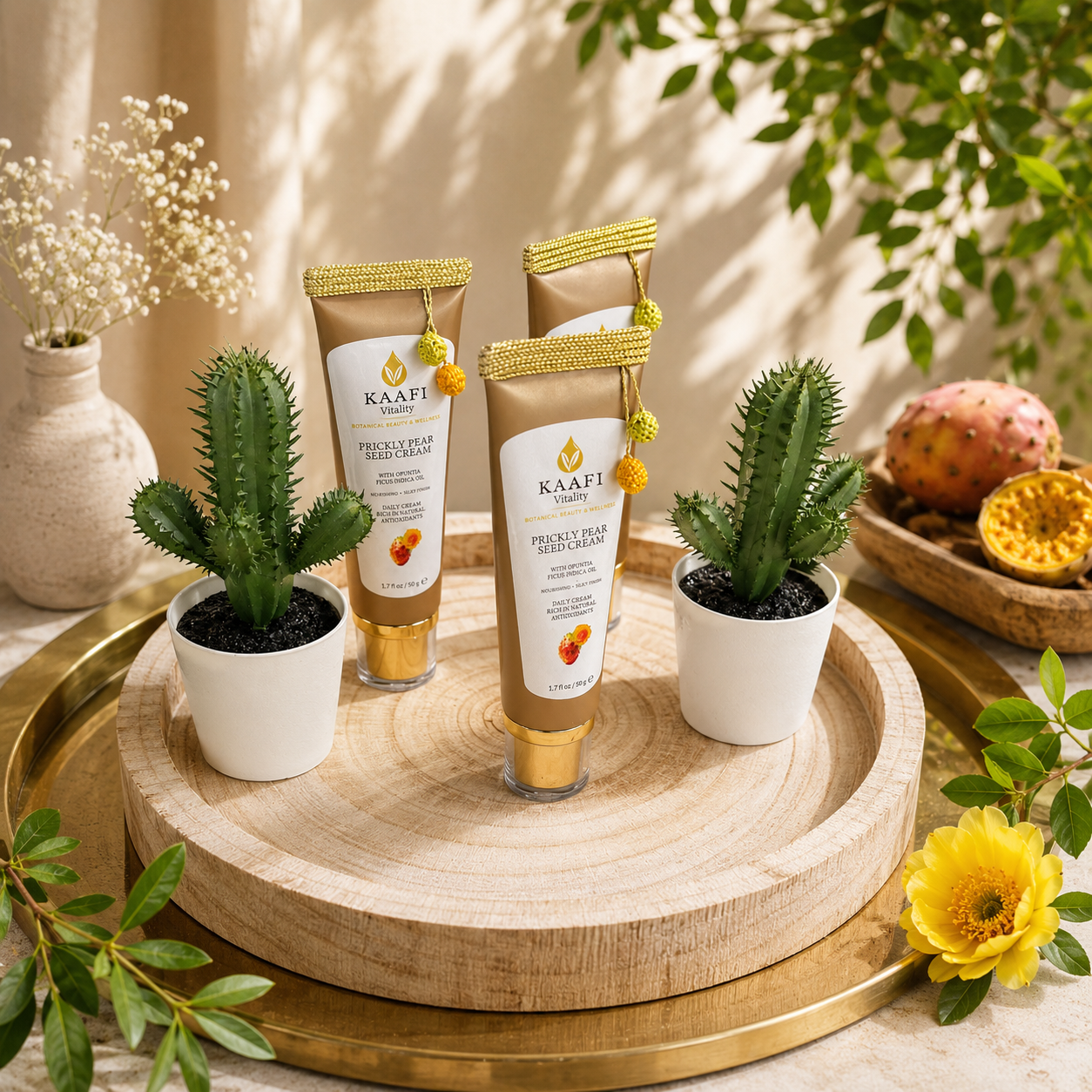 Prickly Pear Seed Cream – Hydrating & Anti-Aging Face Moisturizer | KAAFI Vitality
