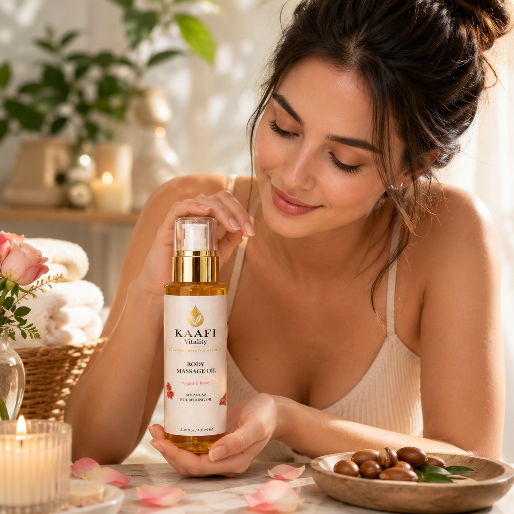 Glow Naturally with KAAFI Body Massage Oil